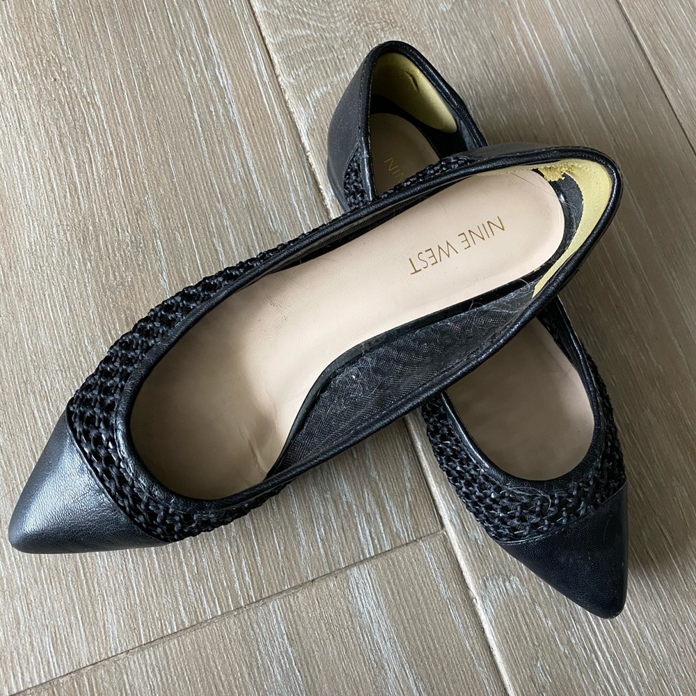 Nine West Point toe flats